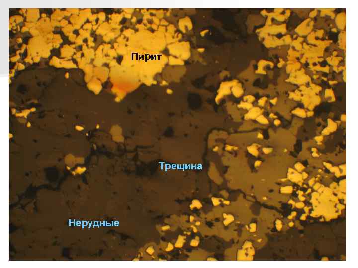 Пирит Трещина Нерудные 
