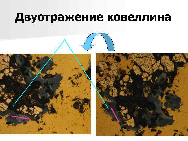 Двуотражение ковеллина 