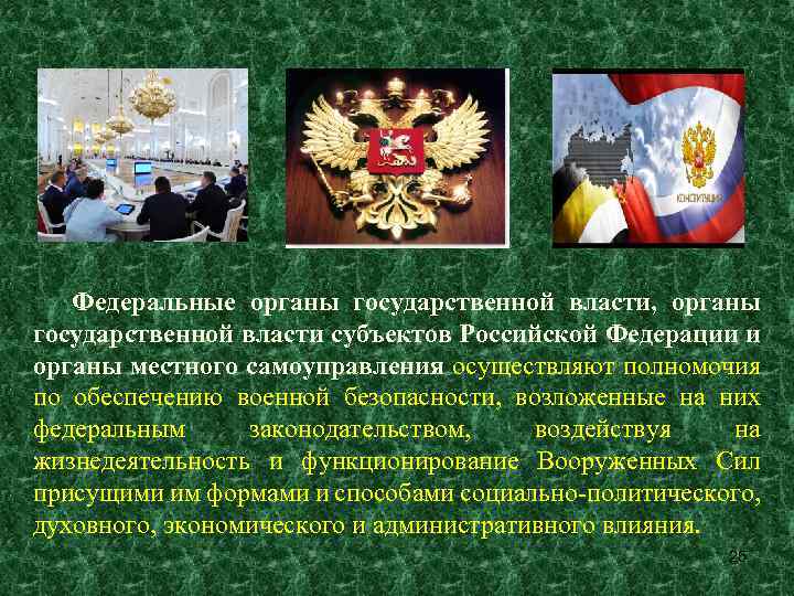 Федеральные органы государственной власти, органы государственной власти субъектов Российской Федерации и органы местного самоуправления