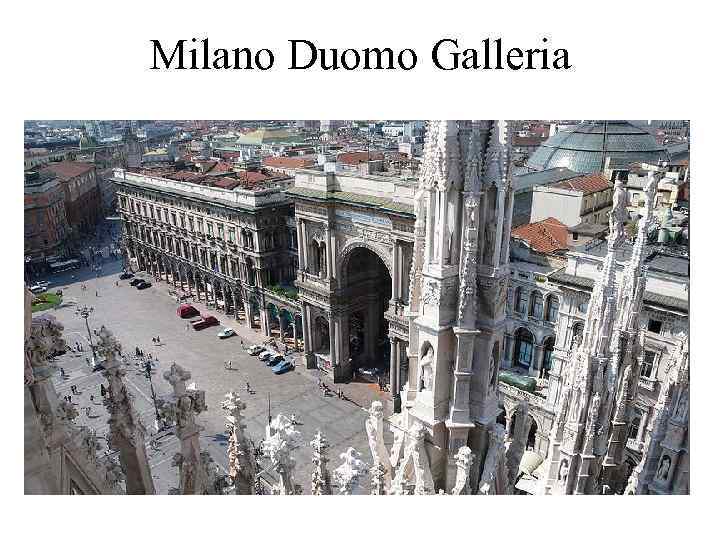 Milano Duomo Galleria 