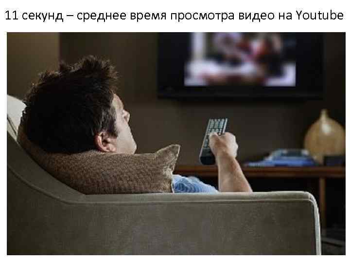 11 секунд – среднее время просмотра видео на Youtube 