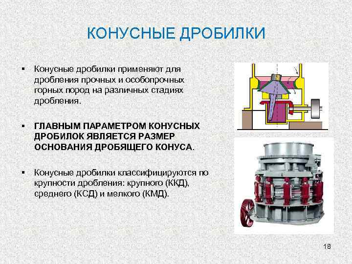 Презентация на тему конусные дробилки