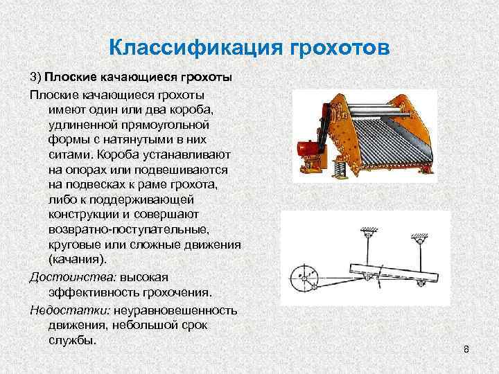 Грохот колосниковый неподвижный схема