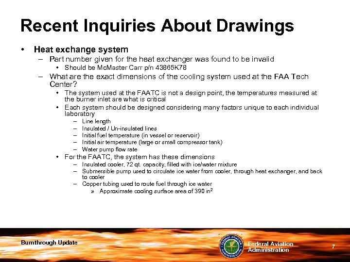 Recent Inquiries About Drawings • Heat exchange system – Part number given for the