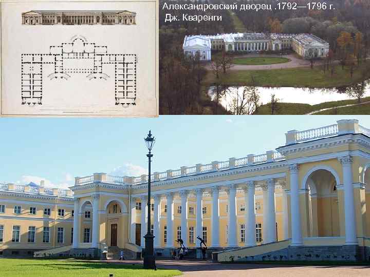 Александровский дворец. 1792— 1796 г. Дж. Кваренги 