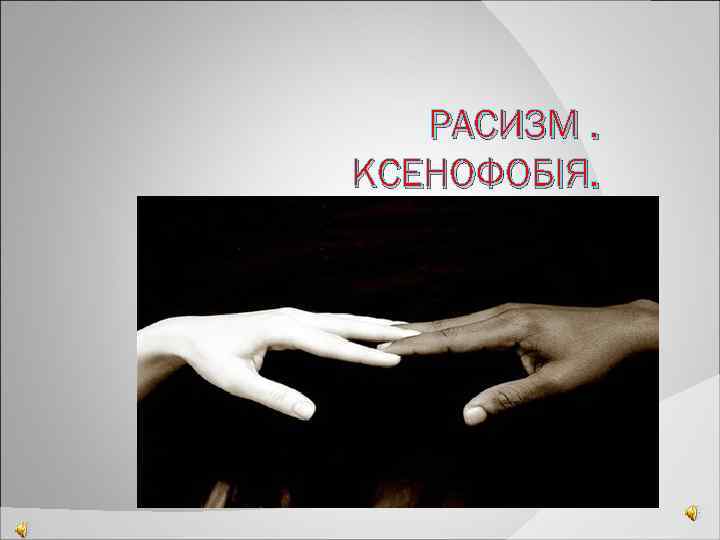 РАСИЗМ. КСЕНОФОБІЯ. 