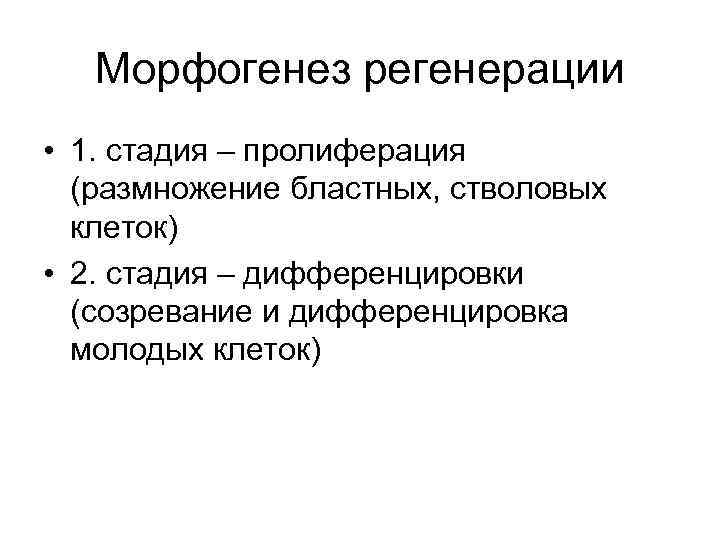 2 регенерация. Фазы морфогенеза регенерации. Морфогенез регенераторного процесса фазы. Морфогенез репаративной регенерации. Этапы морфогенеза регенерации.