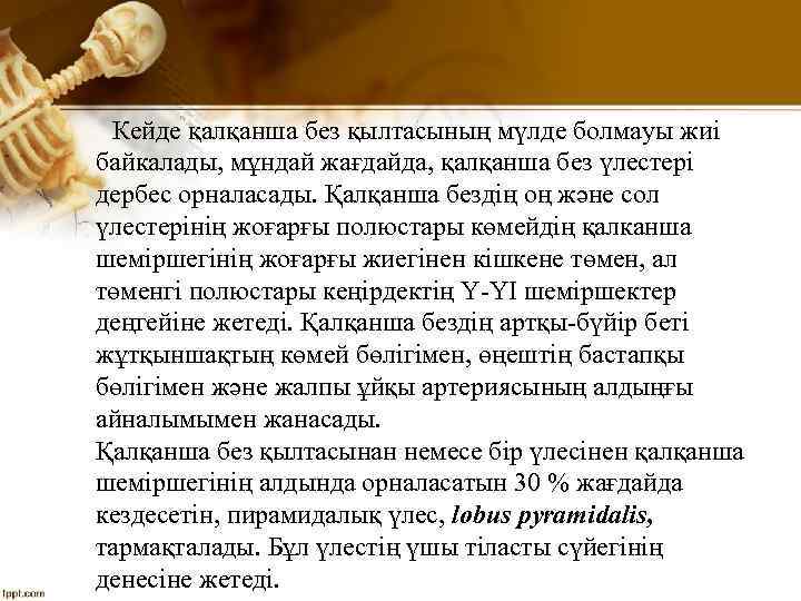 Кейде қалқанша без қылтасының мүлде болмауы жиі байкалады, мұндай жағдайда, қалқанша без үлестері дербес