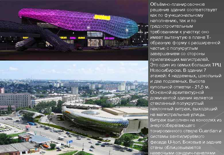 Объёмно-планировочное решение здания соответствует как по функциональному наполнению, так и по градостроительным требованиям к