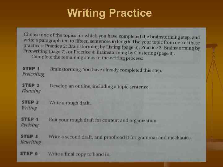 Writing Practice 