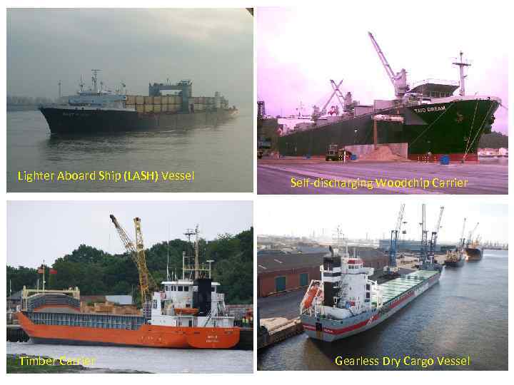 Lighter Aboard Ship (LASH) Vessel Timber Carrier Self-discharging Woodchip Carrier Gearless Dry Cargo Vessel