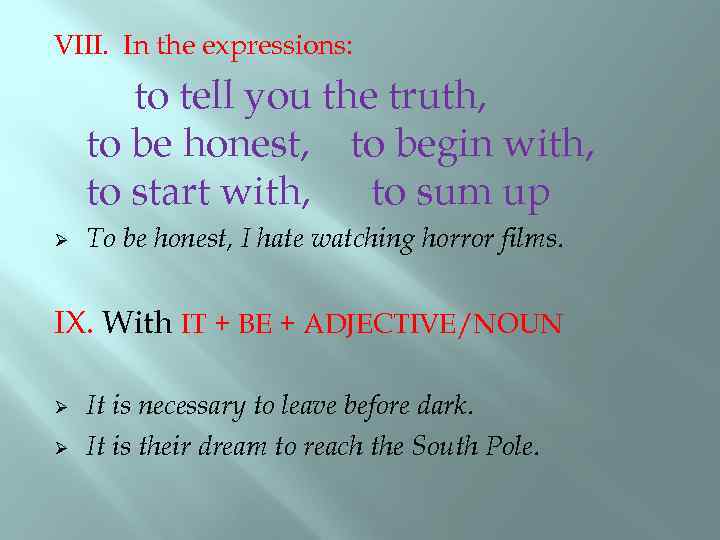 To begin with. Выражения с to be. Предложения с to tell you the Truth. To be honest примеры предложений. Выражение to tell the Truth.