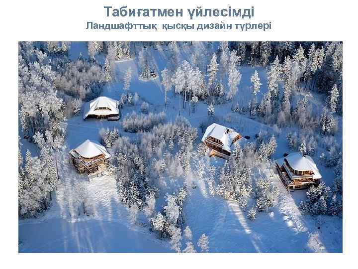 Табиғатмен үйлесімді Ландшафттық қысқы дизайн түрлері 