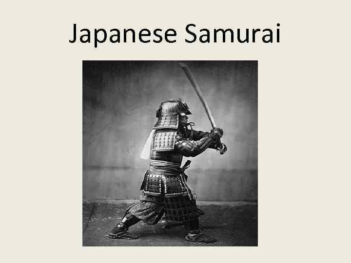 Japanese Samurai 