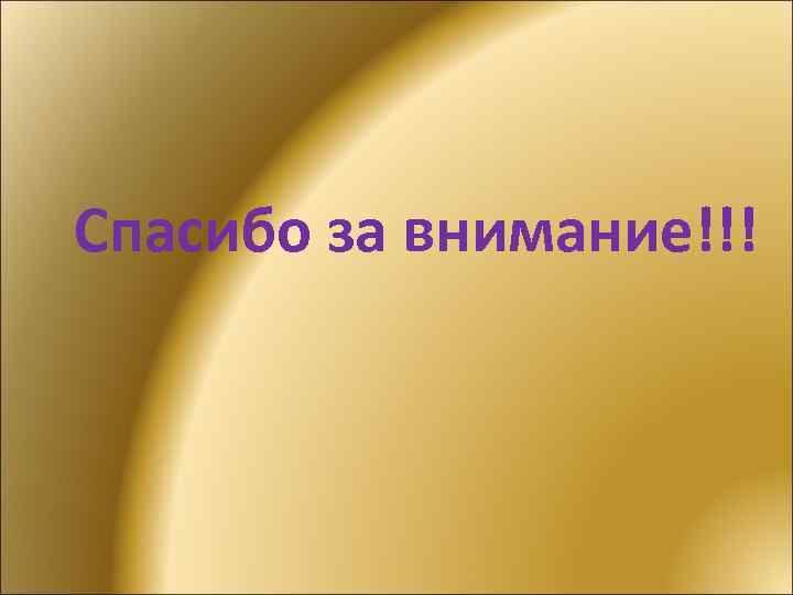Спасибо за внимание!!! 