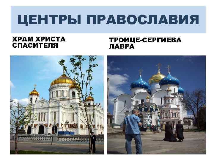 Главные религиозные центры