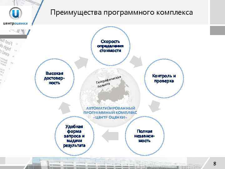 Преимущества программного комплекса Скорость определения стоимости Высокая достоверность Контроль и проверка кая чес рафи