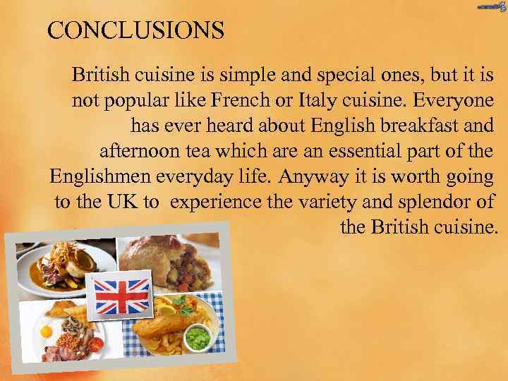 English cuisine презентация