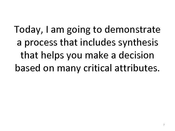 Today, I am going to demonstrate a process that includes synthesis that helps you