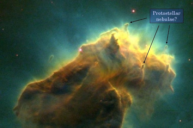 Protostellar nebulae? 