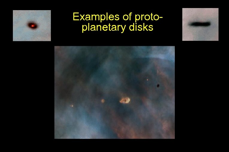 Examples of protoplanetary disks 