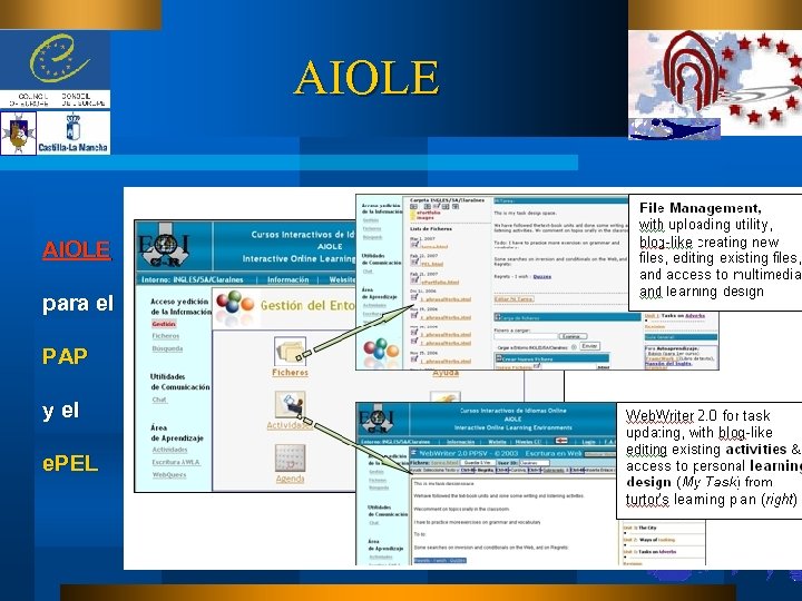 AIOLE para el PAP y el e. PEL 