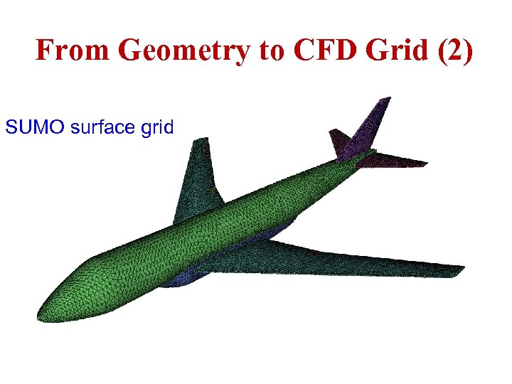 From Geometry to CFD Grid (2) SUMO surface grid ICAS Paper no. 282 Nice,