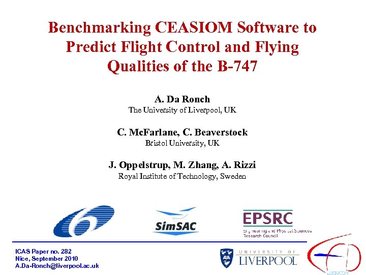 Benchmarking CEASIOM Software to Predict Flight Control and Flying Qualities of the B-747 A.