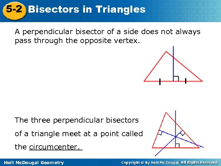 5 2 Bisectors In Triangles Section 5 2 6538