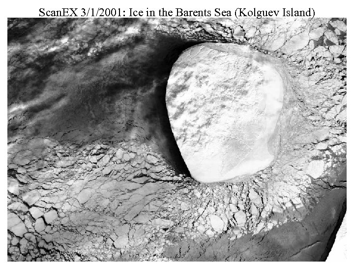 Scan. EX 3/1/2001: Ice in the Barents Sea (Kolguev Island) 