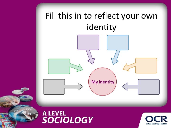 Fill this in to reflect your own identity My identity 