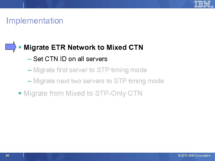 Implementation § Migrate ETR Network to Mixed CTN – Set CTN ID on all