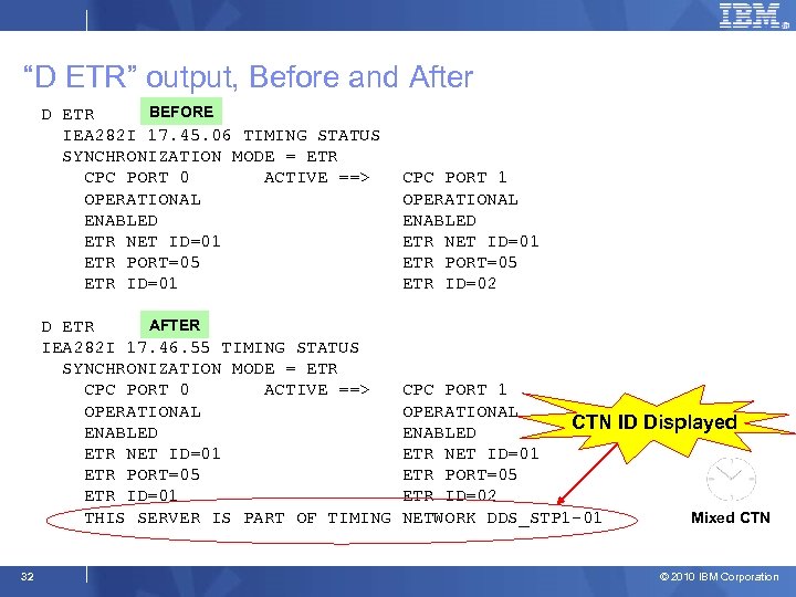 “D ETR” output, Before and After BEFORE D ETR IEA 282 I 17. 45.