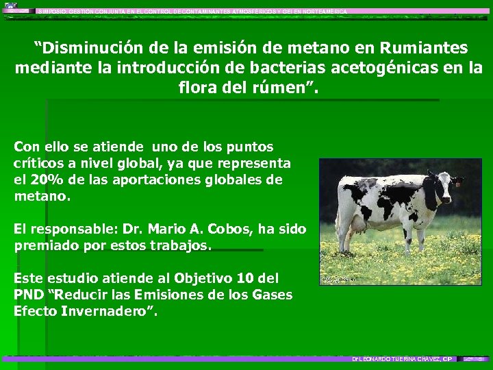 SIMPOSIO: GESTIÓN CONJUNTA EN EL CONTROL DE CONTAMINANTES ATMOSFÉRICOS Y GEI EN NORTEAMÉRICA LÍNEA