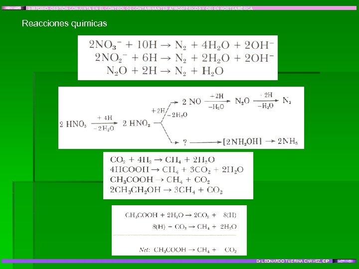 SIMPOSIO: GESTIÓN CONJUNTA EN EL CONTROL DE CONTAMINANTES ATMOSFÉRICOS Y GEI EN NORTEAMÉRICA Reacciones