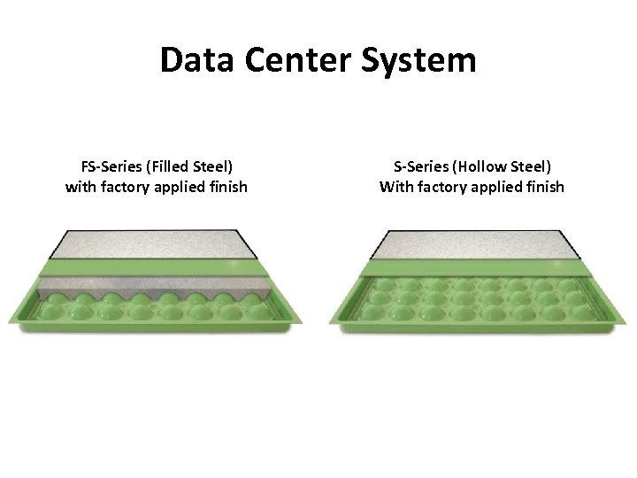 Data Center System FS-Series (Filled Steel) with factory applied finish S-Series (Hollow Steel) With