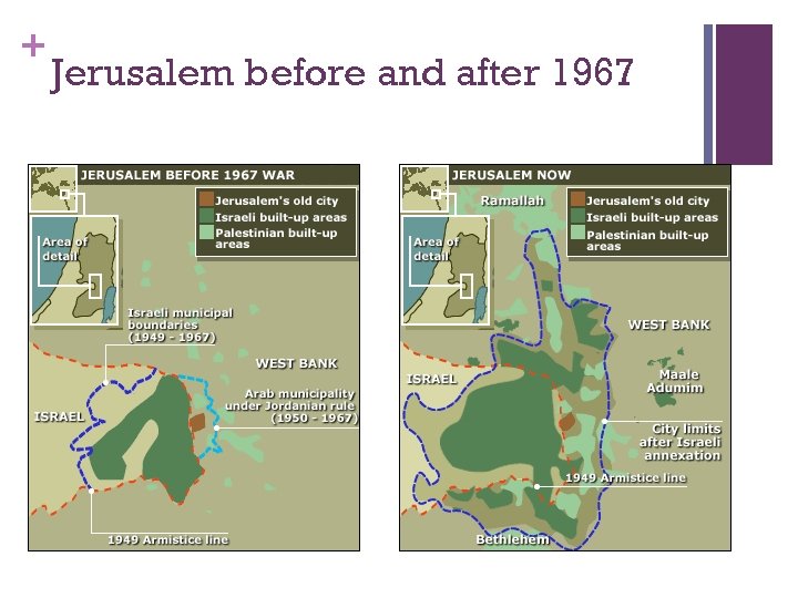 + Jerusalem before and after 1967 