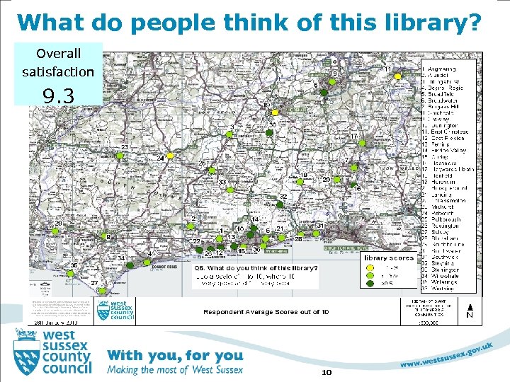 What do people think of this library? Overall satisfaction 9. 3 10 