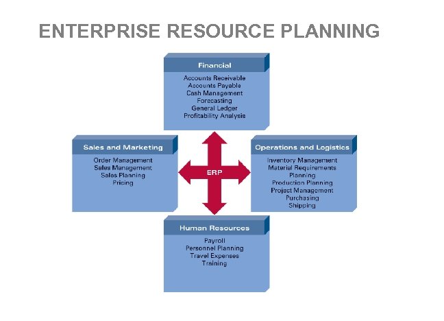 ENTERPRISE RESOURCE PLANNING 