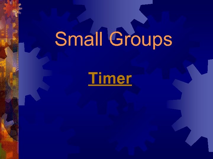 Small Groups Timer 