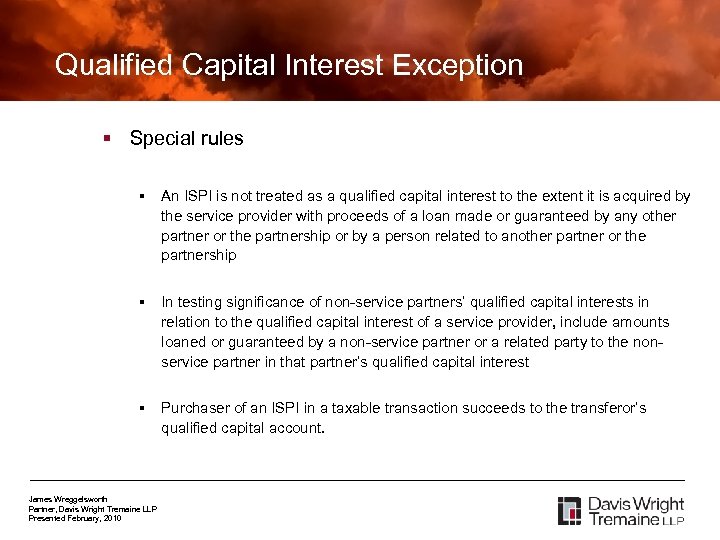 Qualified Capital Interest Exception § Special rules § An ISPI is not treated as