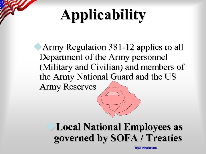 Applicability u. Army Regulation 381 -12 applies to all Department of the Army personnel