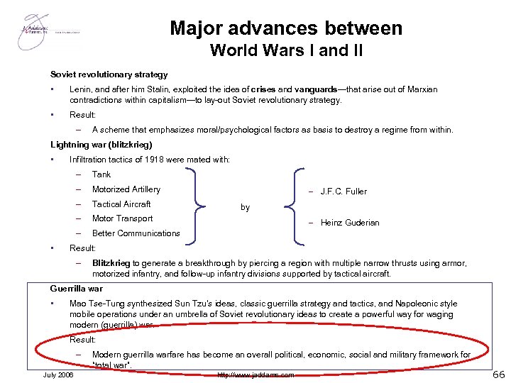 Major advances between World Wars I and II Soviet revolutionary strategy • Lenin, and