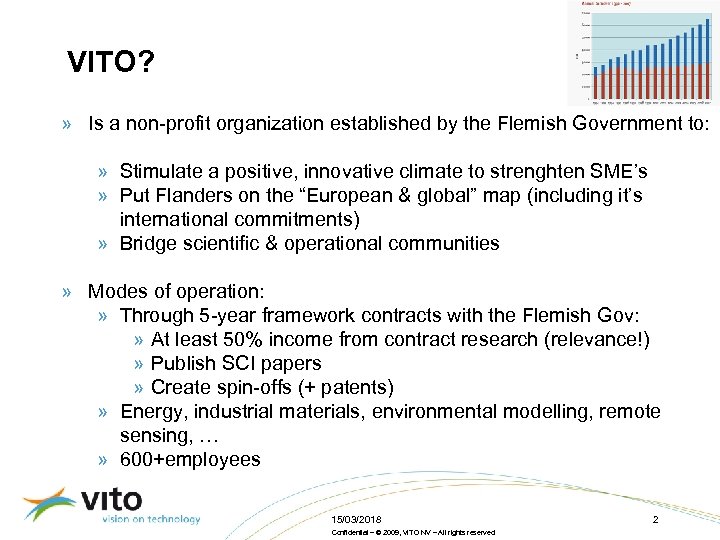 VITO? » Is a non-profit organization established by the Flemish Government to: » Stimulate