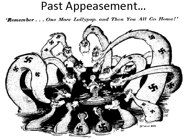 Past Appeasement… 