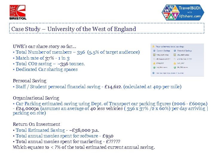 Case Study – University of the West of England UWE’s car share story so