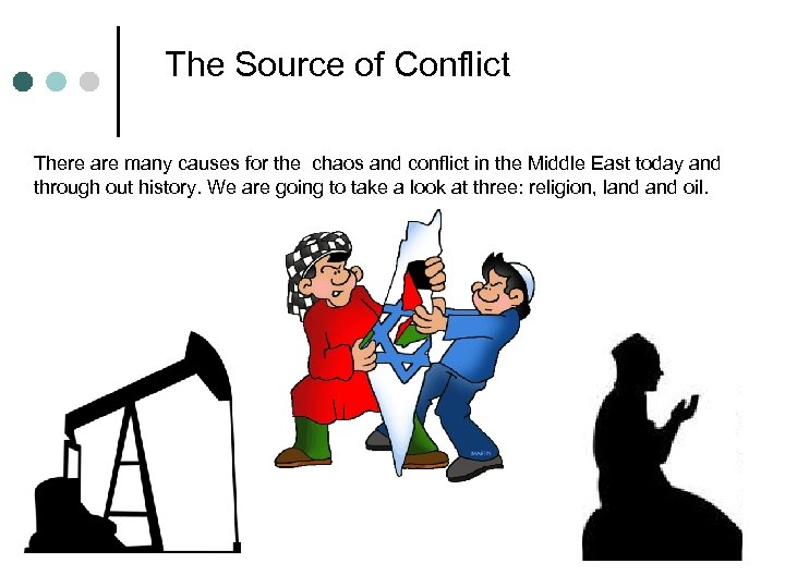 The Source of Conflict There are many causes for the chaos and conflict in