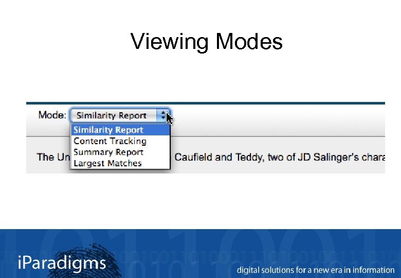 Viewing Modes 