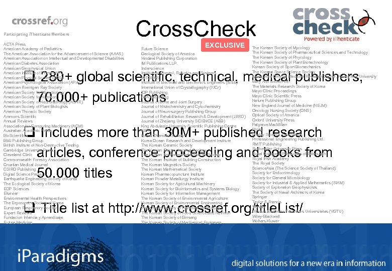 Participating i. Thenticate Members ACTA Press American Academy of Pediatrics The American Association for