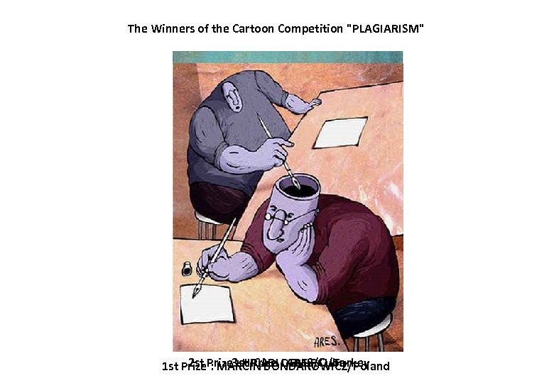 The Winners of the Cartoon Competition 